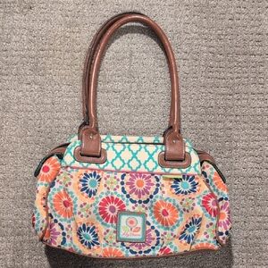 Lily Bloom Colorful Floral Shoulder Bag
